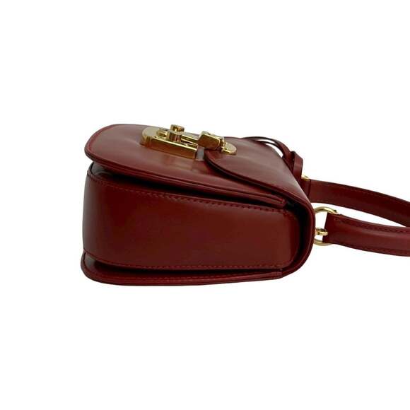 GUCCI Authentic Vintage Red Leather Shoulder Bag - Picture 6 of 10